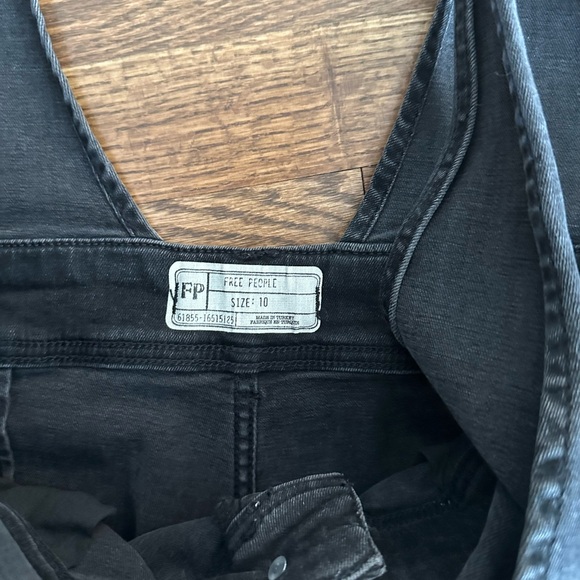 Free People Washed Black Overalls - Picture 5 of 5